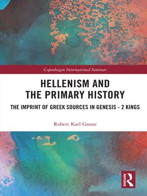 cover image of Hellenism and the Primary History